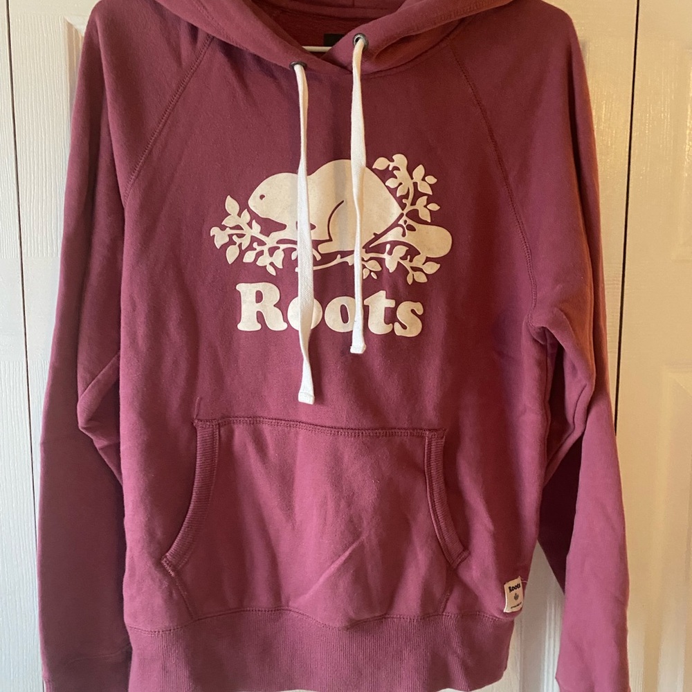 Roots Women's Burgundy Hoodie Sweater